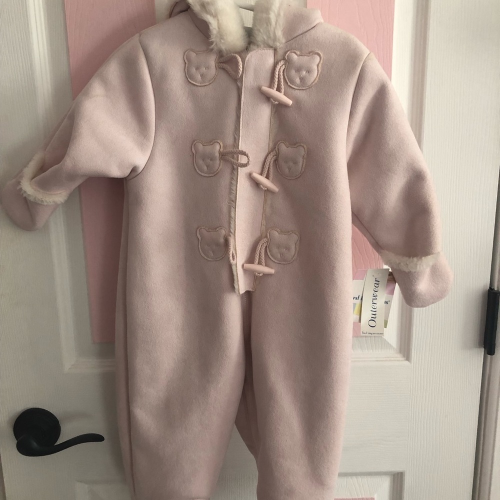 Brand new baby girl bunting suit.